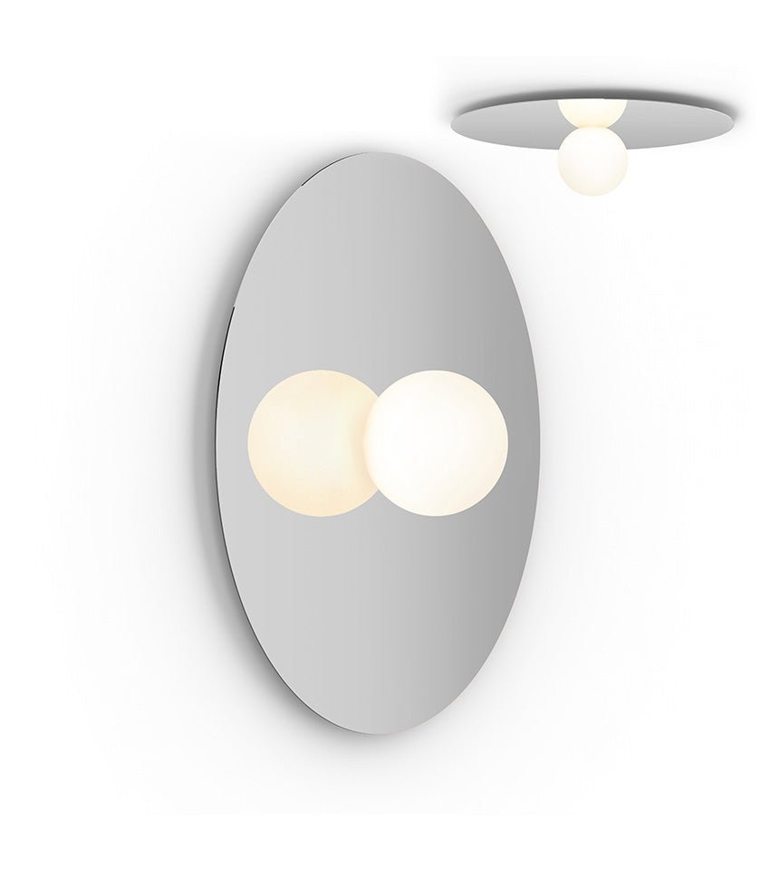 Plafonnier/Murale Bola Disc - Chrome 32 pouces by Pablo Designs | Luminaires & cie