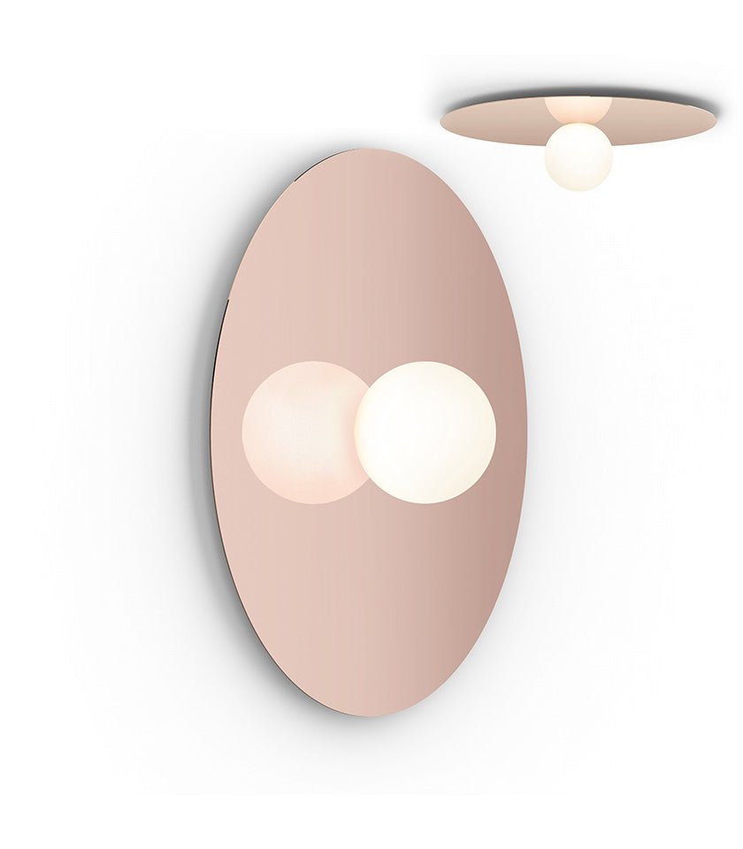 Plafonnier/Murale Bola Disc - Or Rose 32 pouces by Pablo Designs | Luminaires & cie