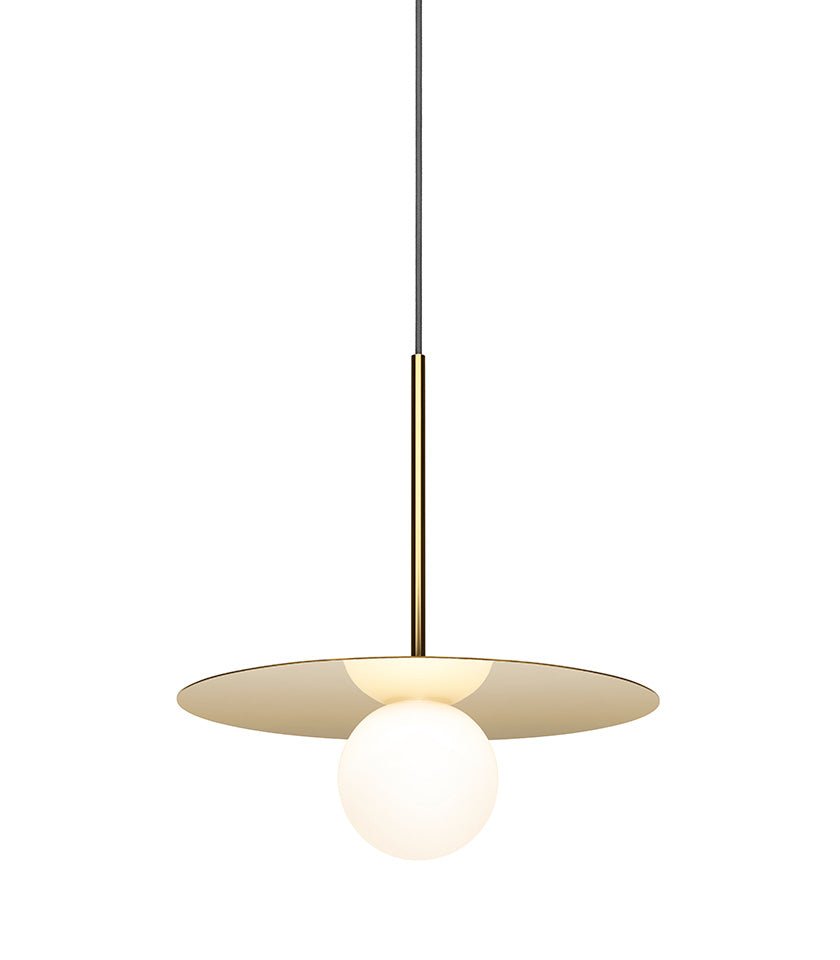 Suspension Bola Disc - Laiton 12 pouces by Pablo Designs | Luminaires & cie