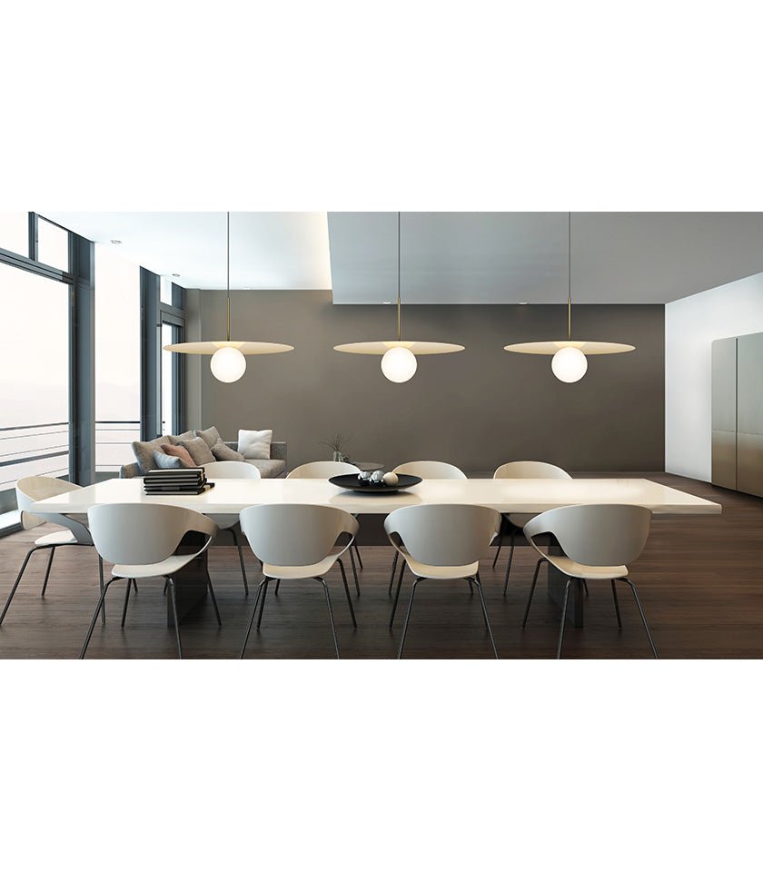 Suspension Bola Disc - Chrome 12 pouces by Pablo Designs | Luminaires & cie