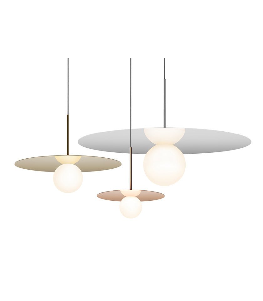 Suspension Bola Disc - Chrome 12 pouces by Pablo Designs | Luminaires & cie