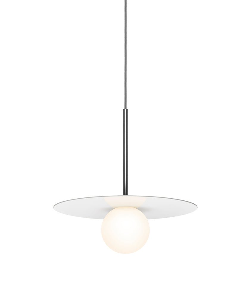 Suspension Bola Disc - Blanc 12 pouces by Pablo Designs | Luminaires & cie