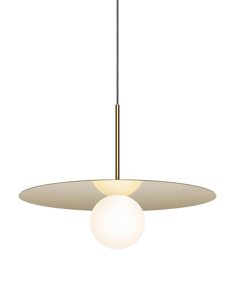Suspension Bola Disc - Laiton 18 pouces by Pablo Designs | Luminaires & cie