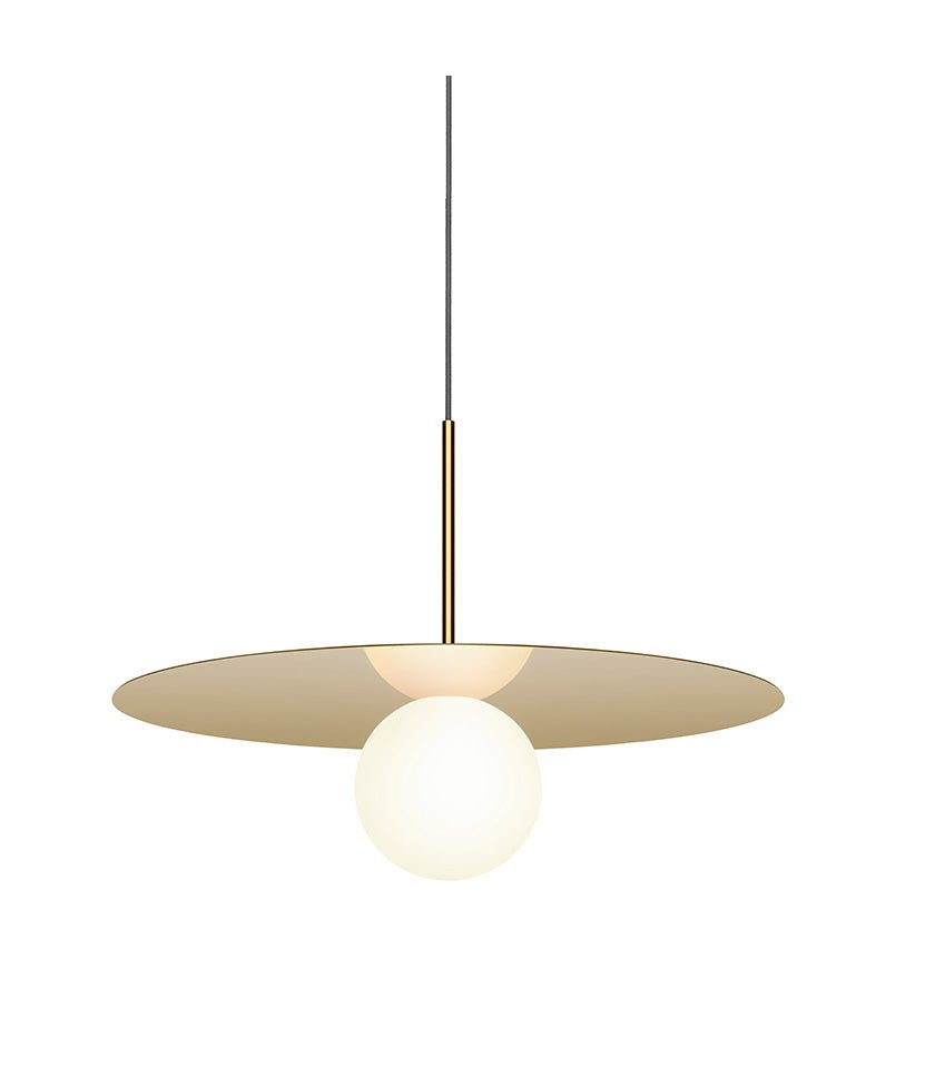 Suspension Bola Disc - Laiton 22 pouces by Pablo Designs | Luminaires & cie
