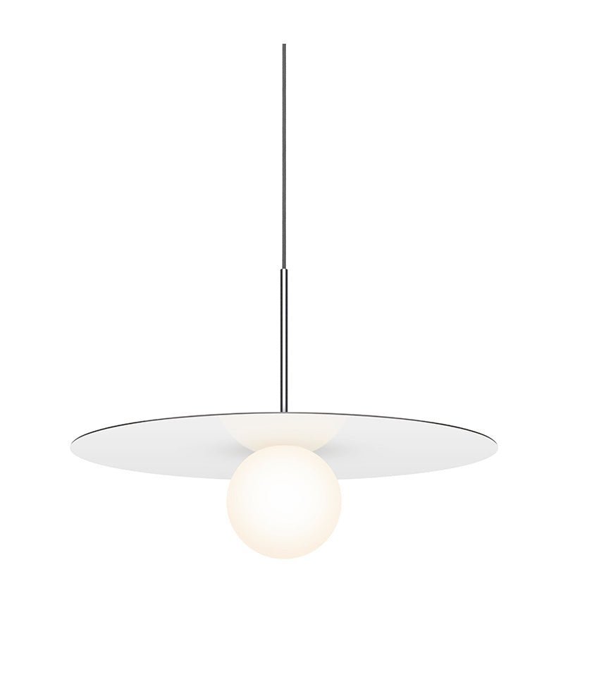 Suspension Bola Disc - Blanc 22 pouces by Pablo Designs | Luminaires & cie