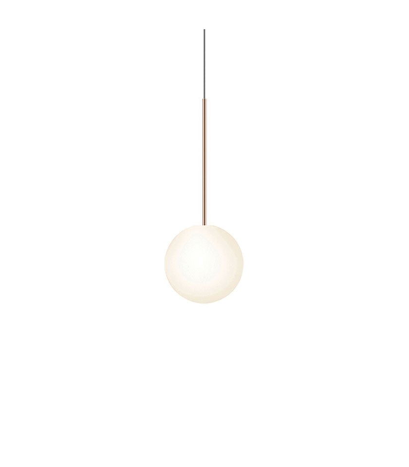 Suspension Bola Sphere - Or Rose 8 pouces by Pablo Designs | Luminaires & cie