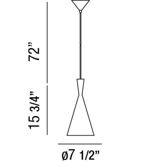 Suspension Bronx - Aluminium Brossé by Eurofase | Luminaires & cie