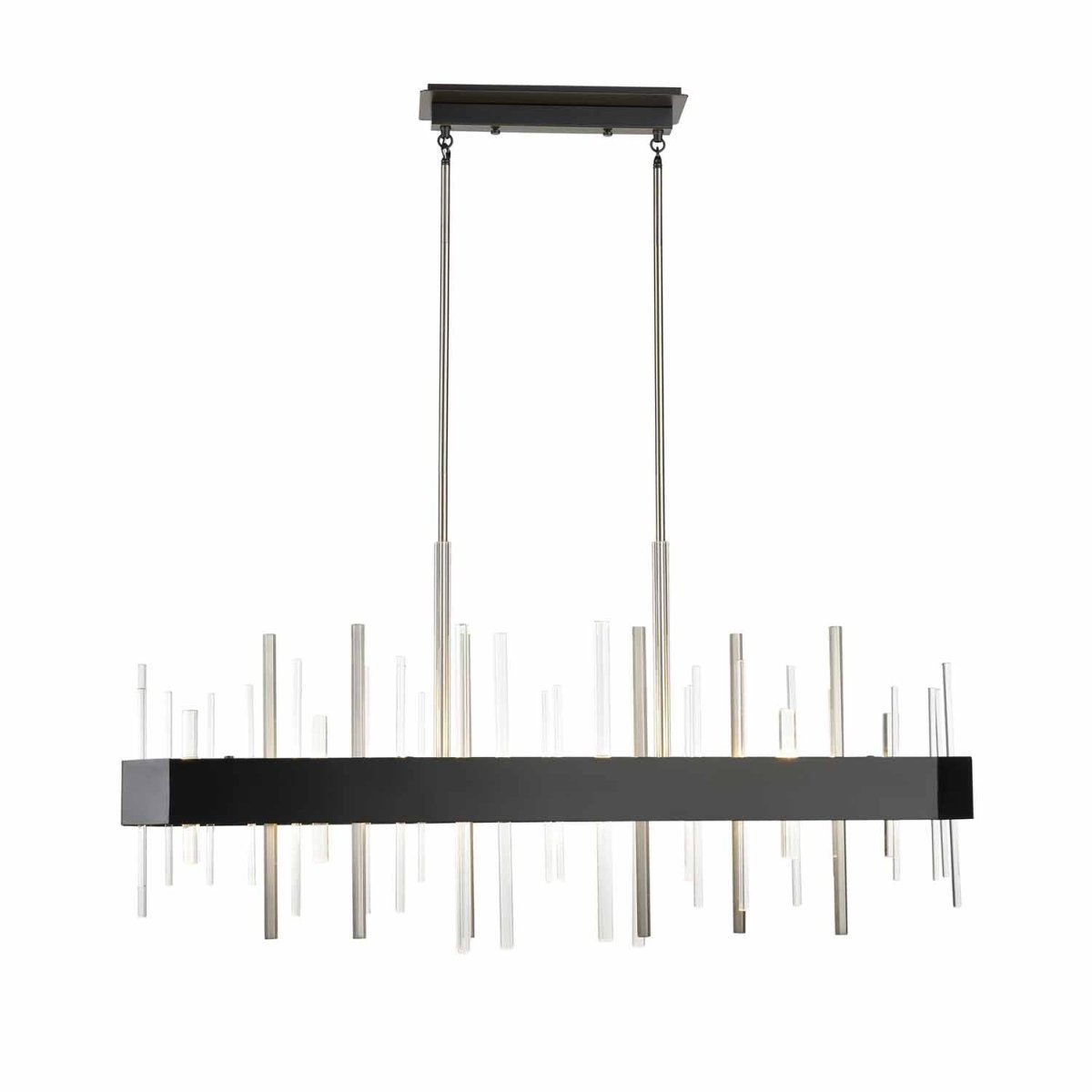Suspension Crystal Boulevard - Nickel satiné by DVI Lighting | Luminaires & cie