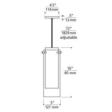 Suspension Echo Grande - Nickel Satiné Fumé by Tech Lighting | Luminaires & cie