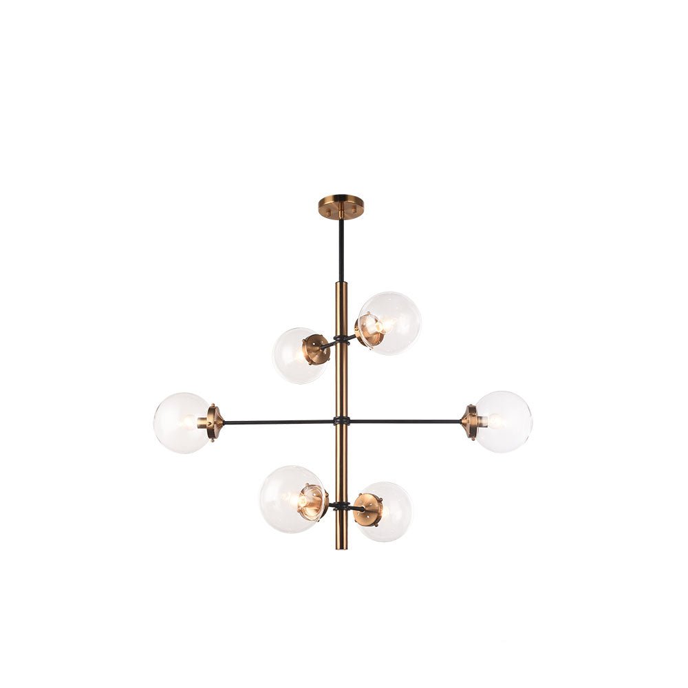 Suspension Enchant - Laiton doré vieilli Claire 26" by Matteo Lighting | Luminaires & cie
