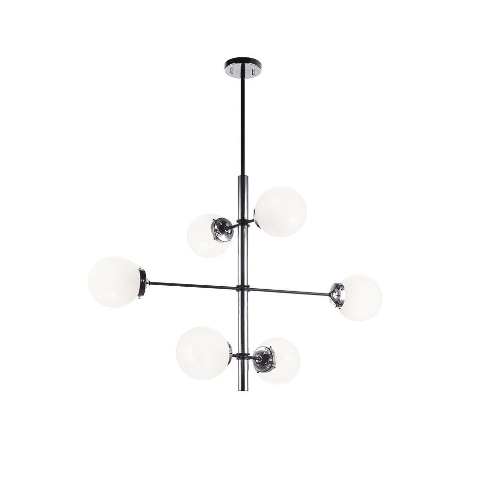 Suspension Enchant - Laiton doré vieilli Opale 26" by Matteo Lighting | Luminaires & cie