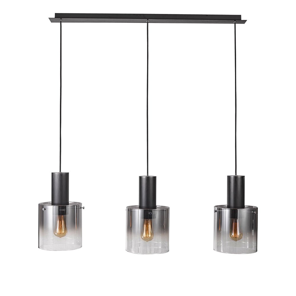 Suspension Henley 3 Light - Noir Satiné by Artcraft | Luminaires & cie
