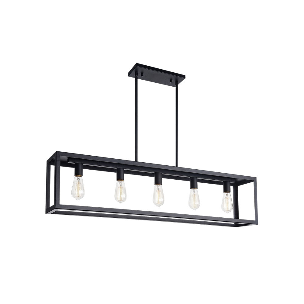 Suspension Linéaire Flare - Noir by Matteo Lighting | Luminaires & cie