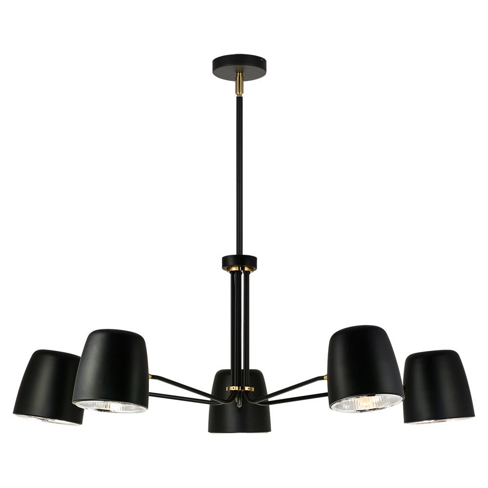 Suspension Luca - 5 - light by Matteo Lighting | Luminaires & cie