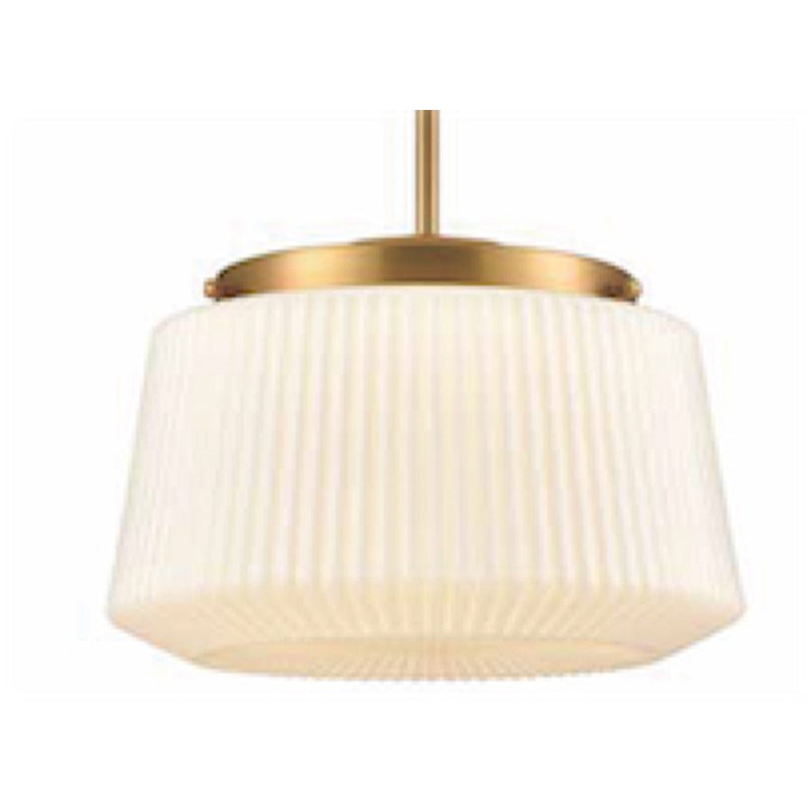 Suspension Lunenberg - Laiton Opale nervuré by DVI Lighting | Luminaires & cie