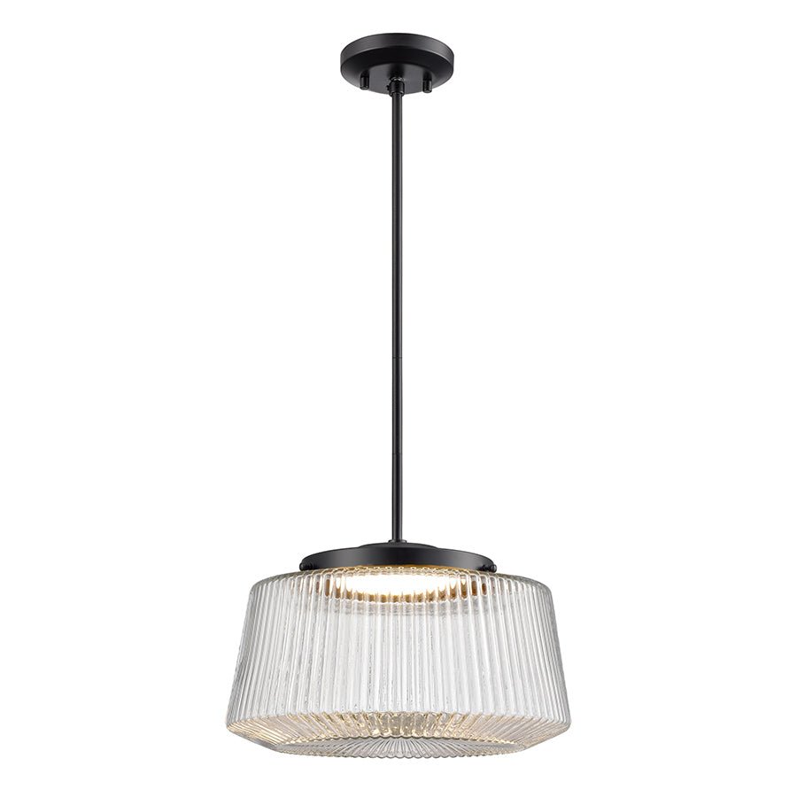 Suspension Lunenberg - Ébène Clair nervuré by DVI Lighting | Luminaires & cie