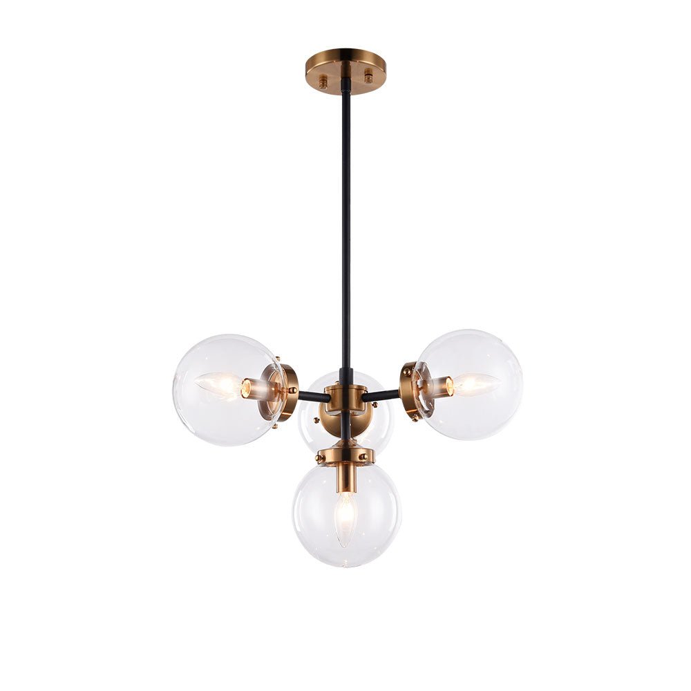 Suspension Maru - Laiton doré vieilli Claire 14" x 21" by Matteo Lighting | Luminaires & cie