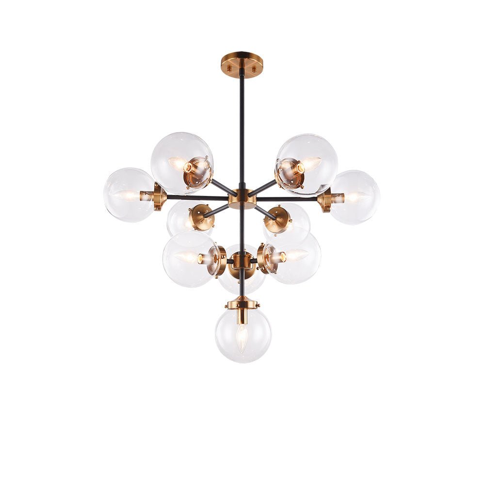 Suspension Maru - Laiton doré vieilli Claire 22" x 30" by Matteo Lighting | Luminaires & cie