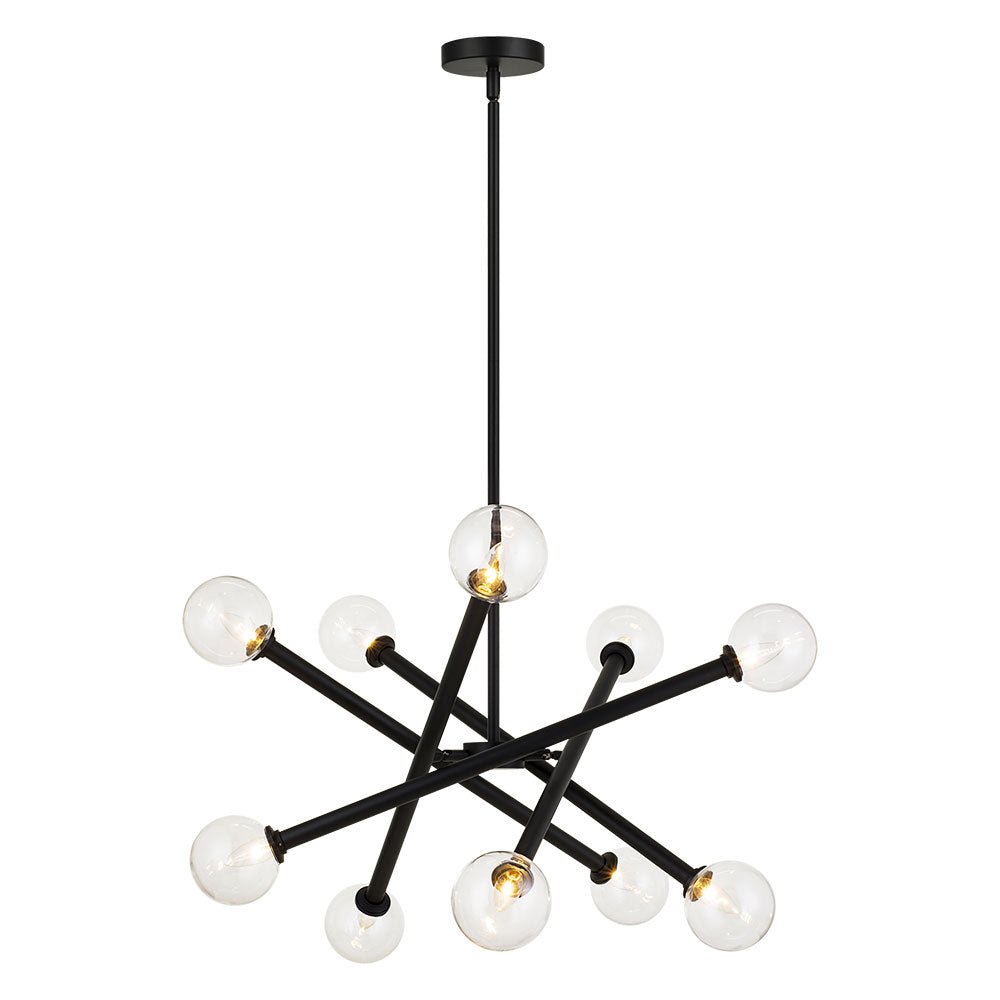 Suspension Matchstix - Noir Clair 10 - lights by Matteo Lighting | Luminaires & cie