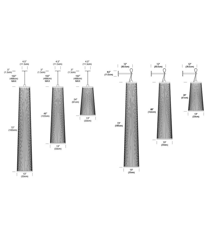 Suspension / Murale Solis - Noir 24 pouces by Pablo Designs | Luminaires & cie