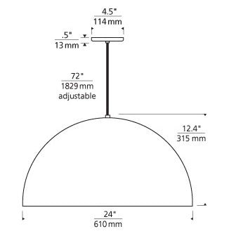 Suspension Powell Street - Blanc Noir Lustré/Blanc by Tech Lighting | Luminaires & cie