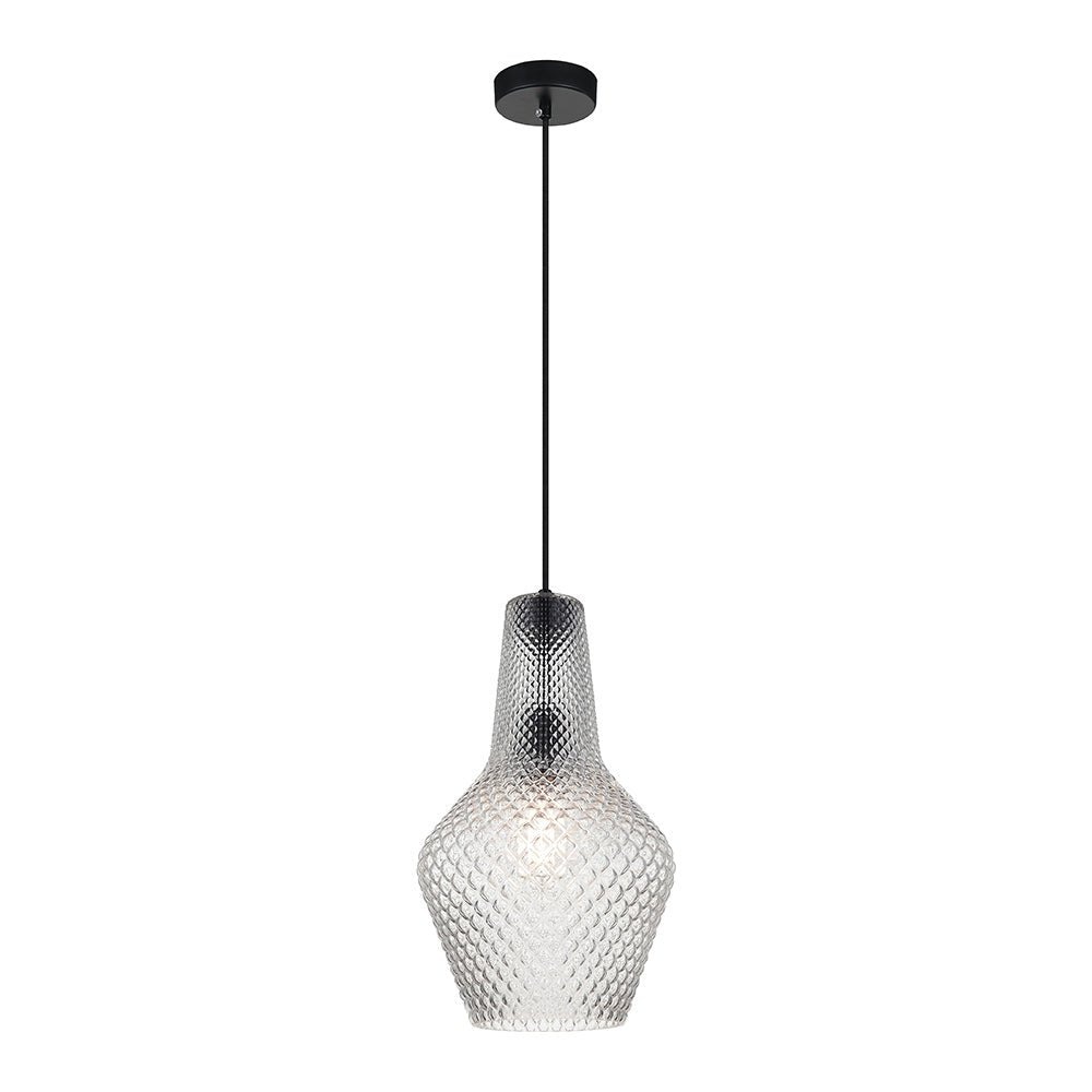 Suspension Quilted Gem - Fumé A by Matteo Lighting | Luminaires & cie