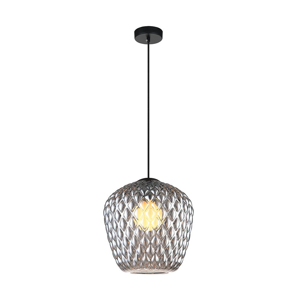 Suspension Quilted Gem - Fumé C by Matteo Lighting | Luminaires & cie