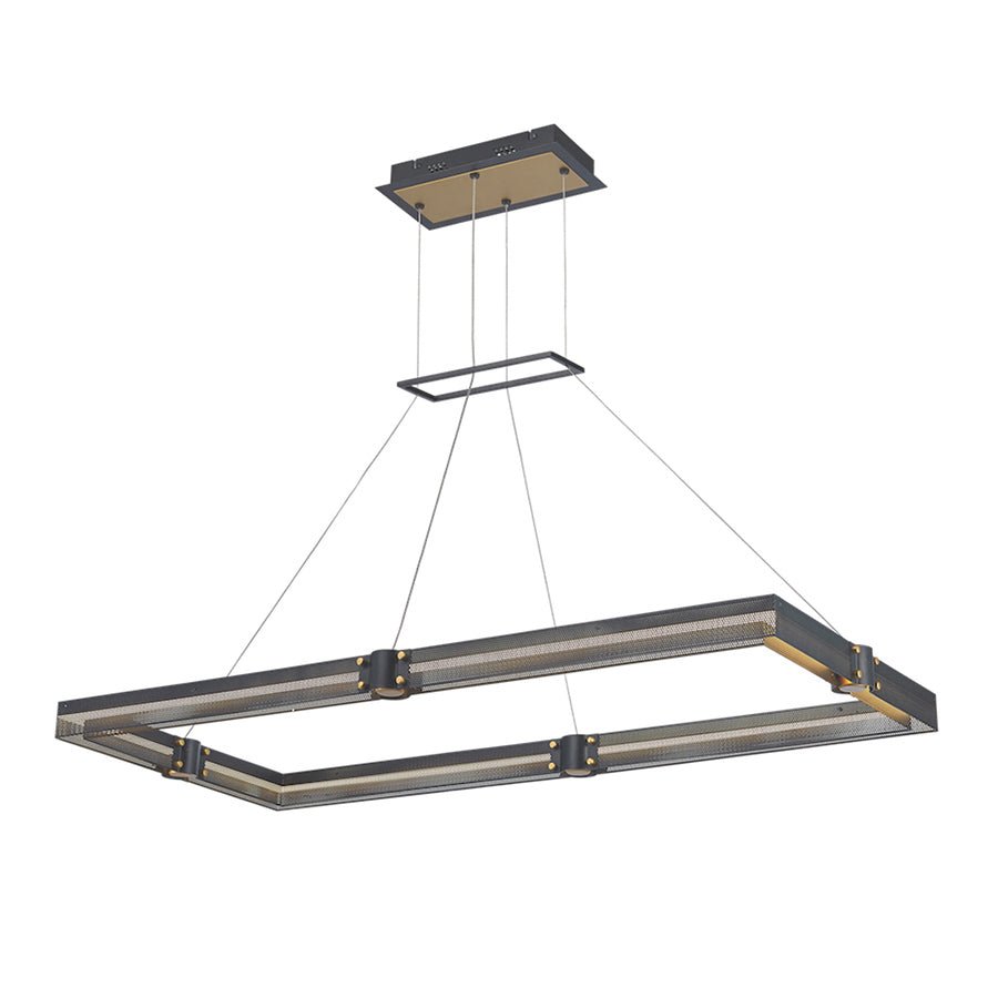 Suspension rectangulaire Admiral - by Eurofase | Luminaires & cie