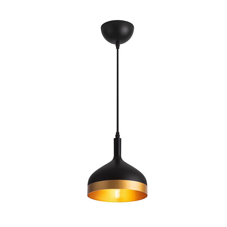 Suspension simple Dash - Noir et or by Artcraft | Luminaires & cie