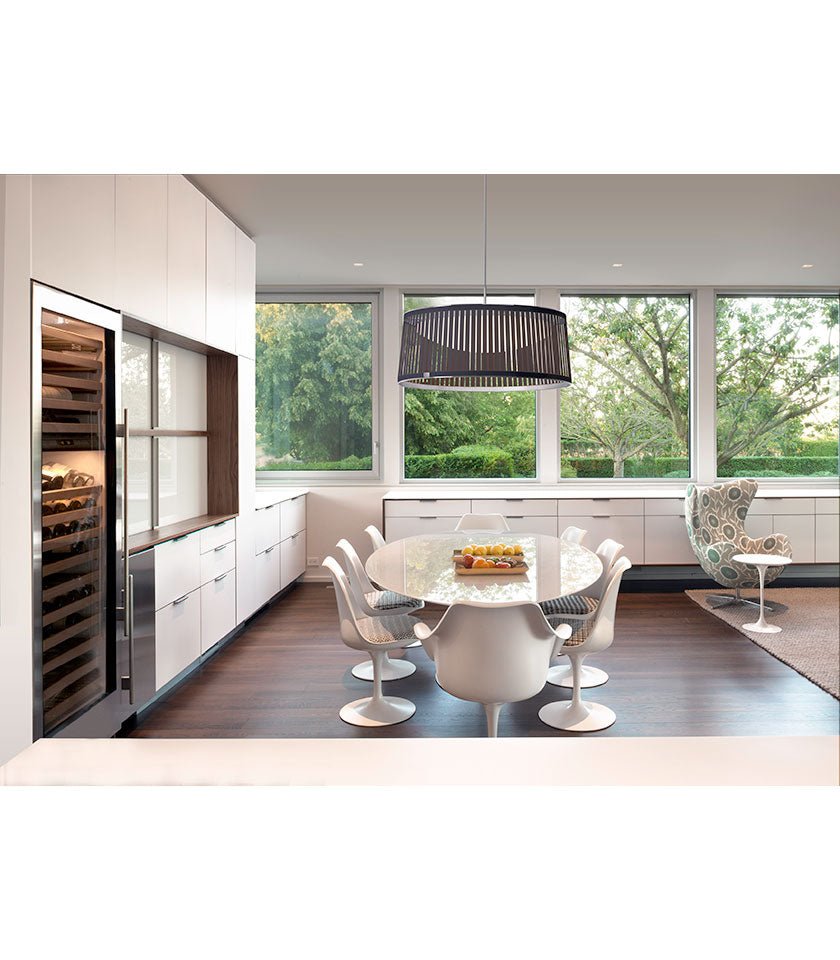 Suspension Solis Drum - Noir 24 pouces by Pablo Designs | Luminaires & cie