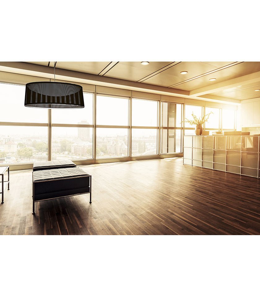 Suspension Solis Drum - Noir 24 pouces by Pablo Designs | Luminaires & cie