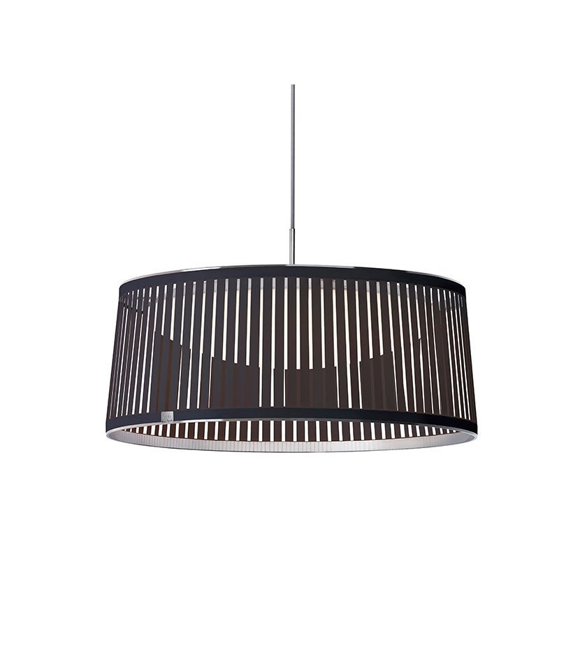 Suspension Solis Drum - Argent 36 pouces by Pablo Designs | Luminaires & cie