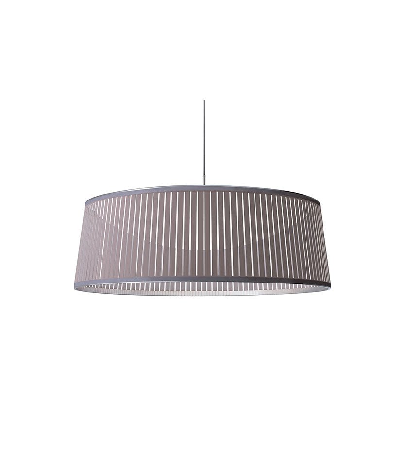 Suspension Solis Drum - Argent 36 pouces by Pablo Designs | Luminaires & cie