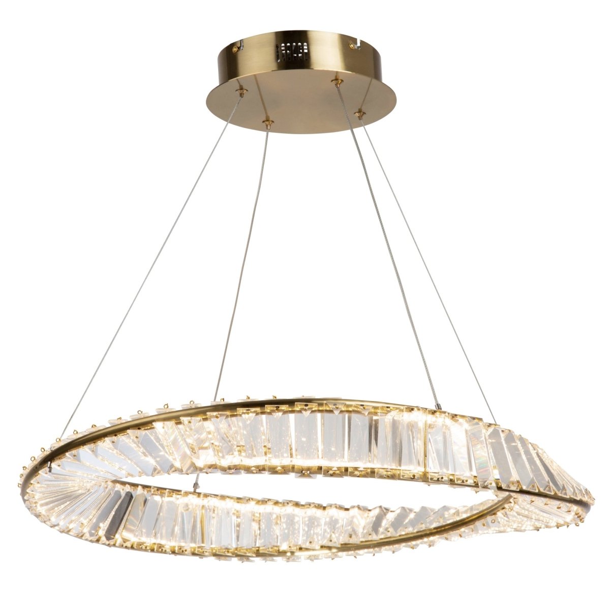 Suspension Stella - Laiton brossé 23.75" by Artcraft | Luminaires & cie