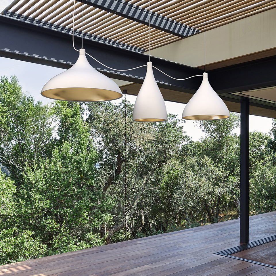 Suspension Swell String - Blanc by Pablo Designs | Luminaires & cie