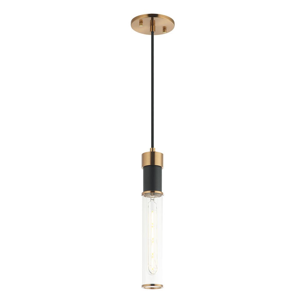 Suspension Tubo - Chrome noir mat Vertical by Matteo Lighting | Luminaires & cie