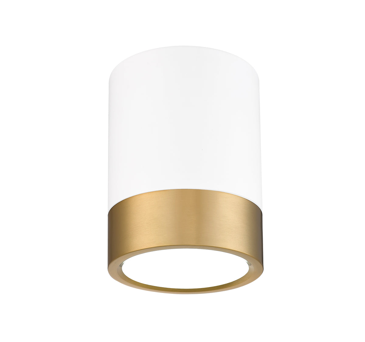 Plafonnier Algar Blanc mat + Or moderne, 6" – vue 5