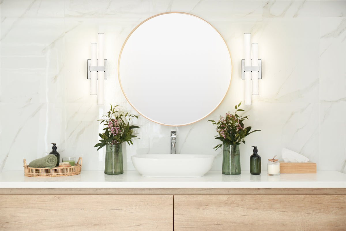 Barre d'éclairage de salle de bain Zane Chrome, 18" – vue 2