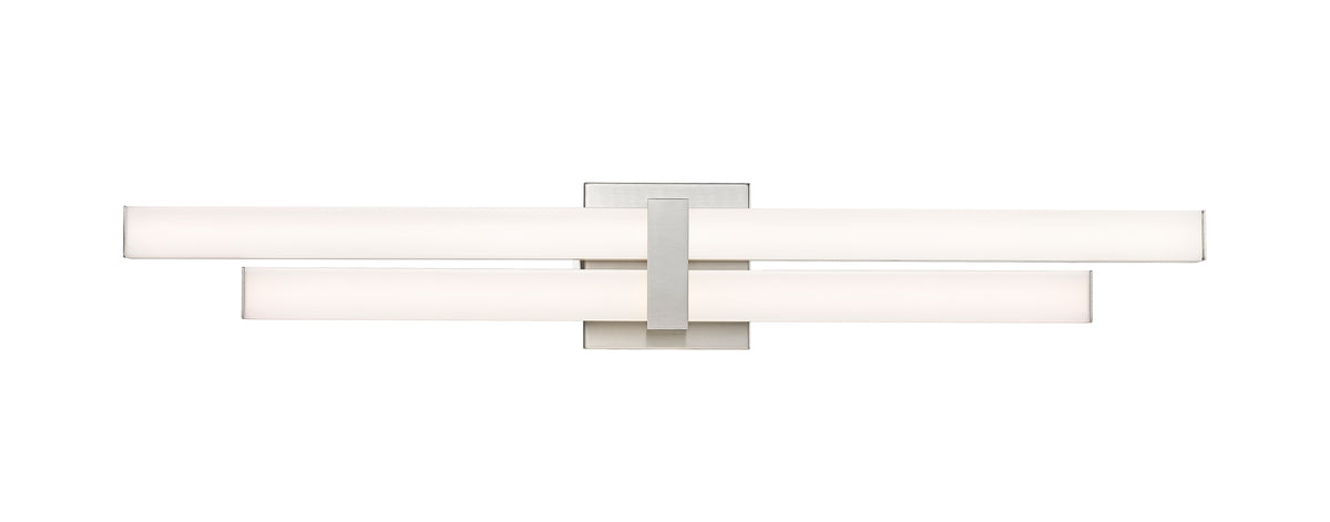 Barre d'éclairage de salle de bain Zane Nickel brossé, 32" – vue 5