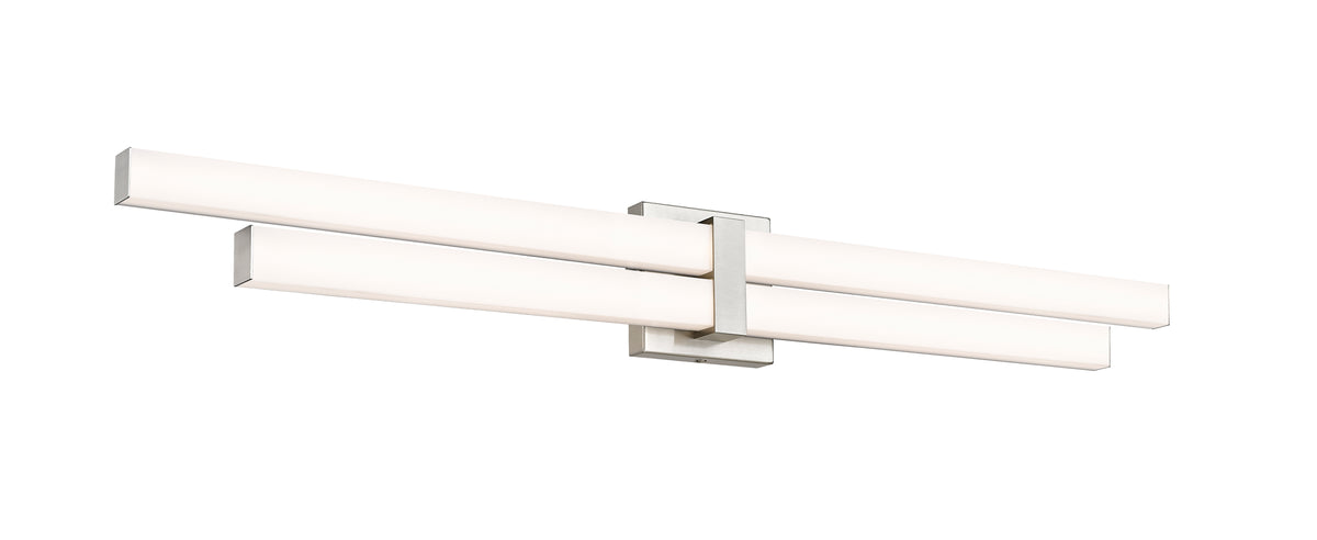 Barre d'éclairage de salle de bain Zane Nickel brossé, 40" – vue 4