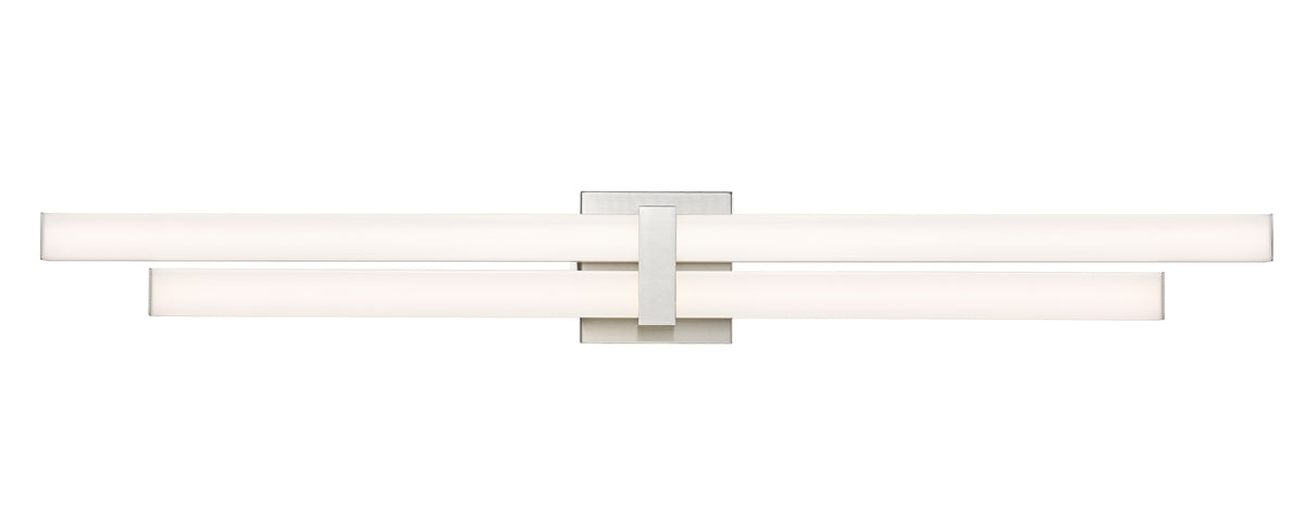 Barre d'éclairage de salle de bain Zane Nickel brossé, 40" – vue 5