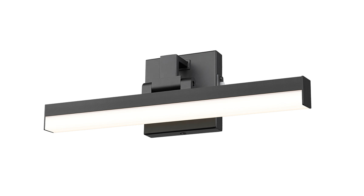 Barre d'éclairage de salle de bain Liam Noir mat, 18" – vue 4