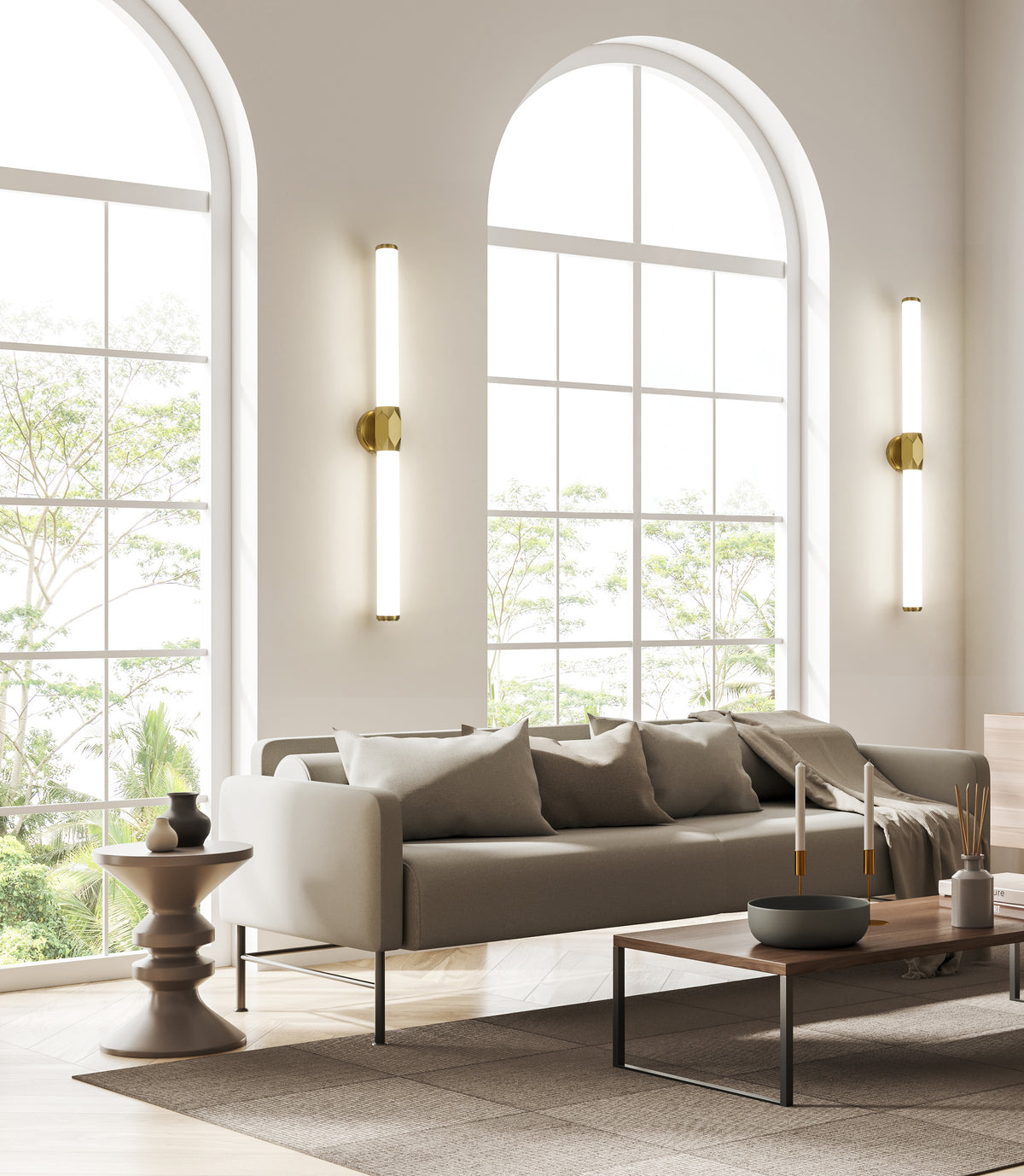 Barre d'éclairage de salle de bain Cooper Or moderne, 40" – vue 3
