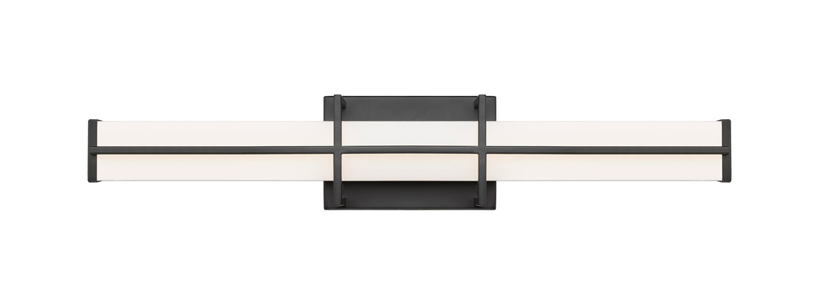 Barre d'éclairage de salle de bain Harrison Noir mat, 25" – vue 5