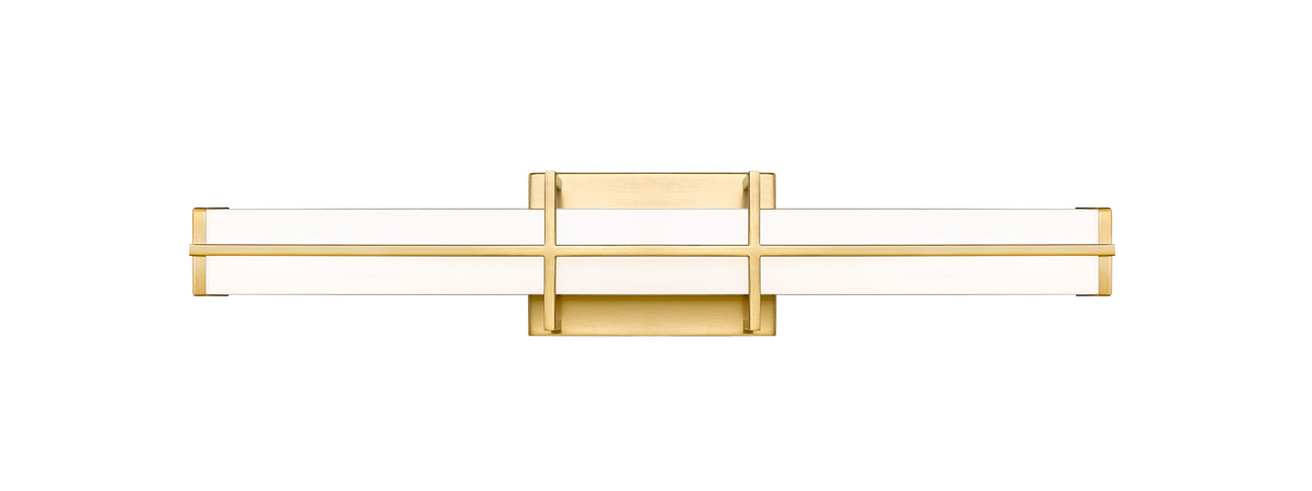 Barre d'éclairage de salle de bain Harrison Or moderne, 25" – vue 5