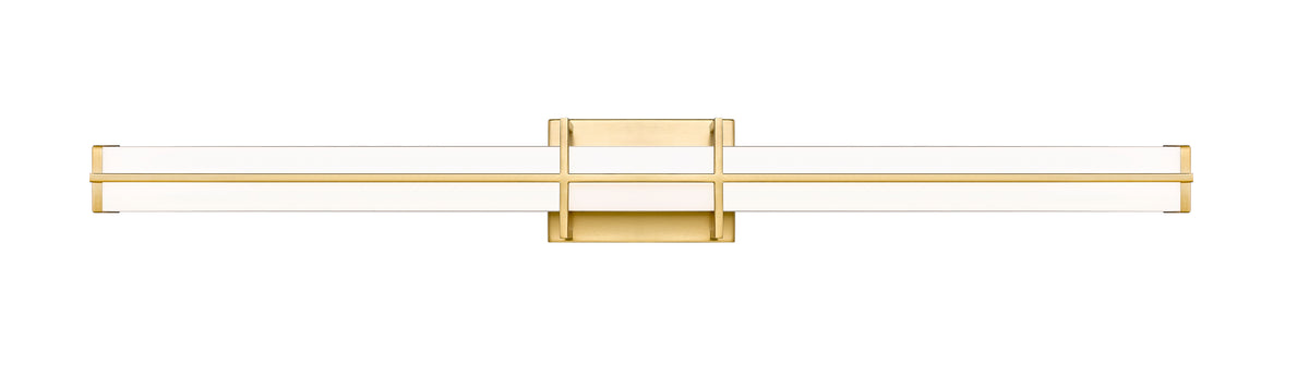 Barre d'éclairage de salle de bain Harrison Or moderne, 40" – vue 5