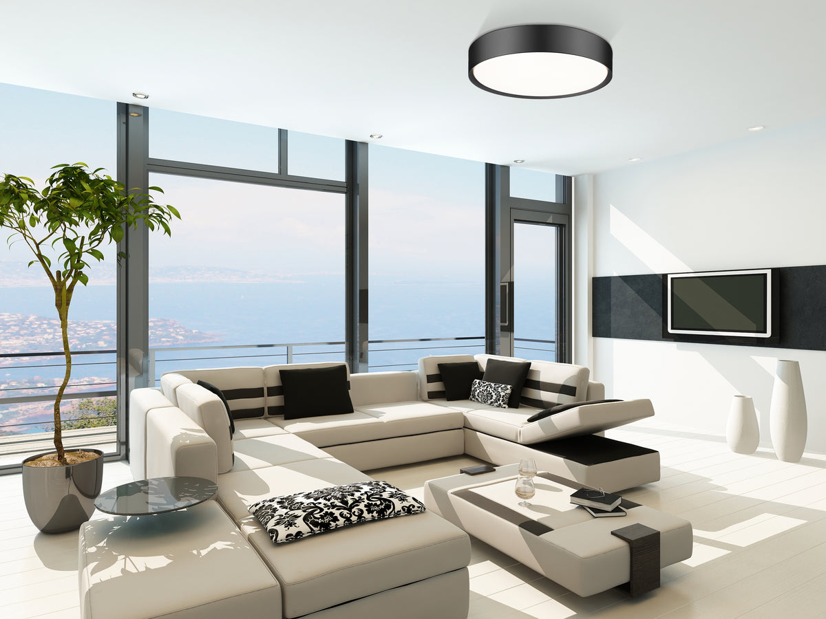 Plafonnier Kawan Noir mat, 20" – vue 2