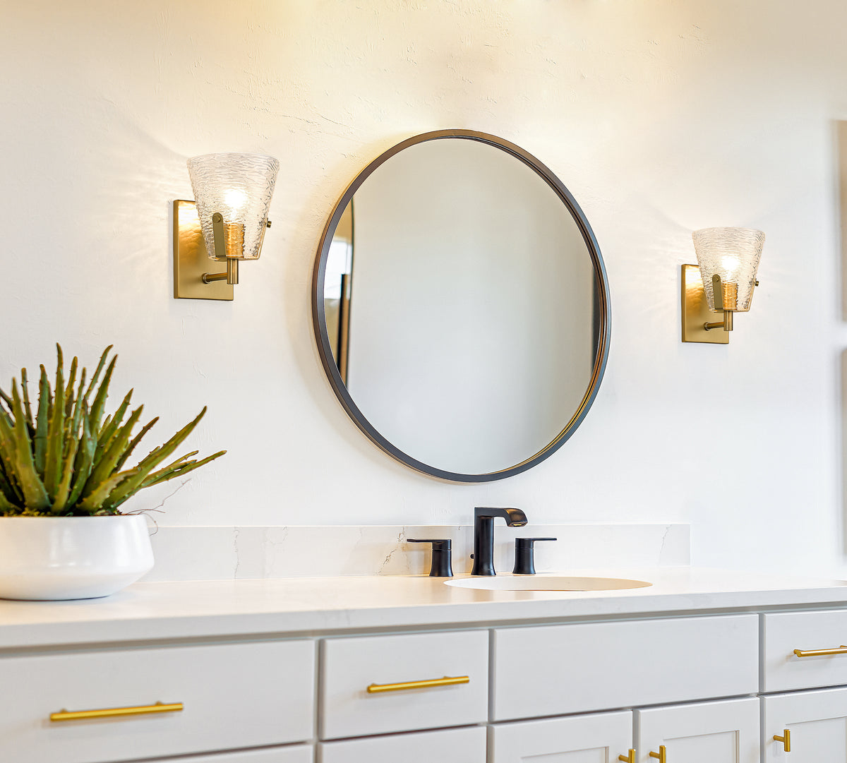 Applique murale Analia Or moderne – vue 3