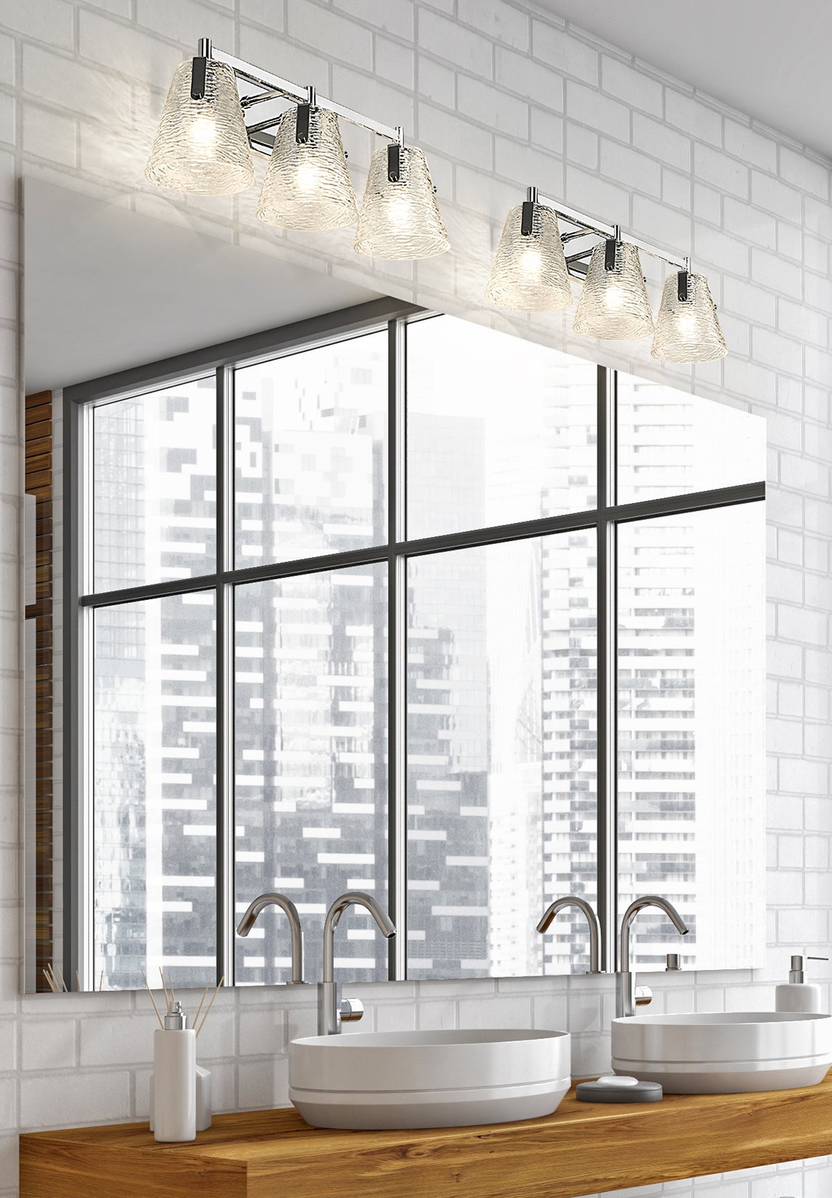 Luminaire de vanité Analia Chrome, 26 1/4" – vue 2