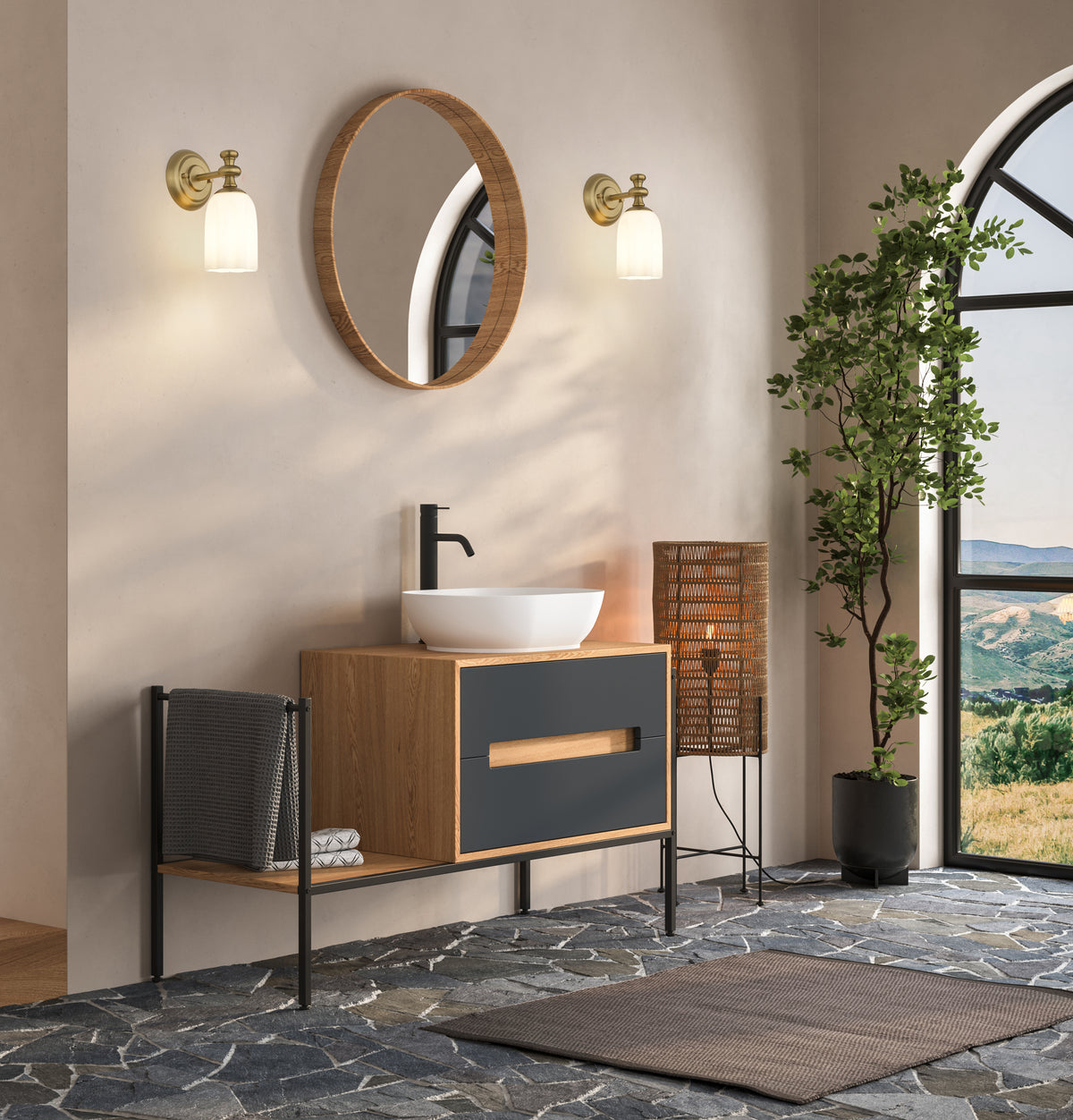 Applique murale Orion Or moderne – vue 2